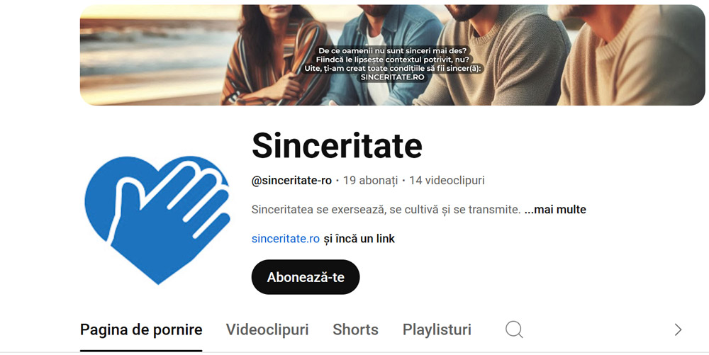 Sinceritate pe youtube